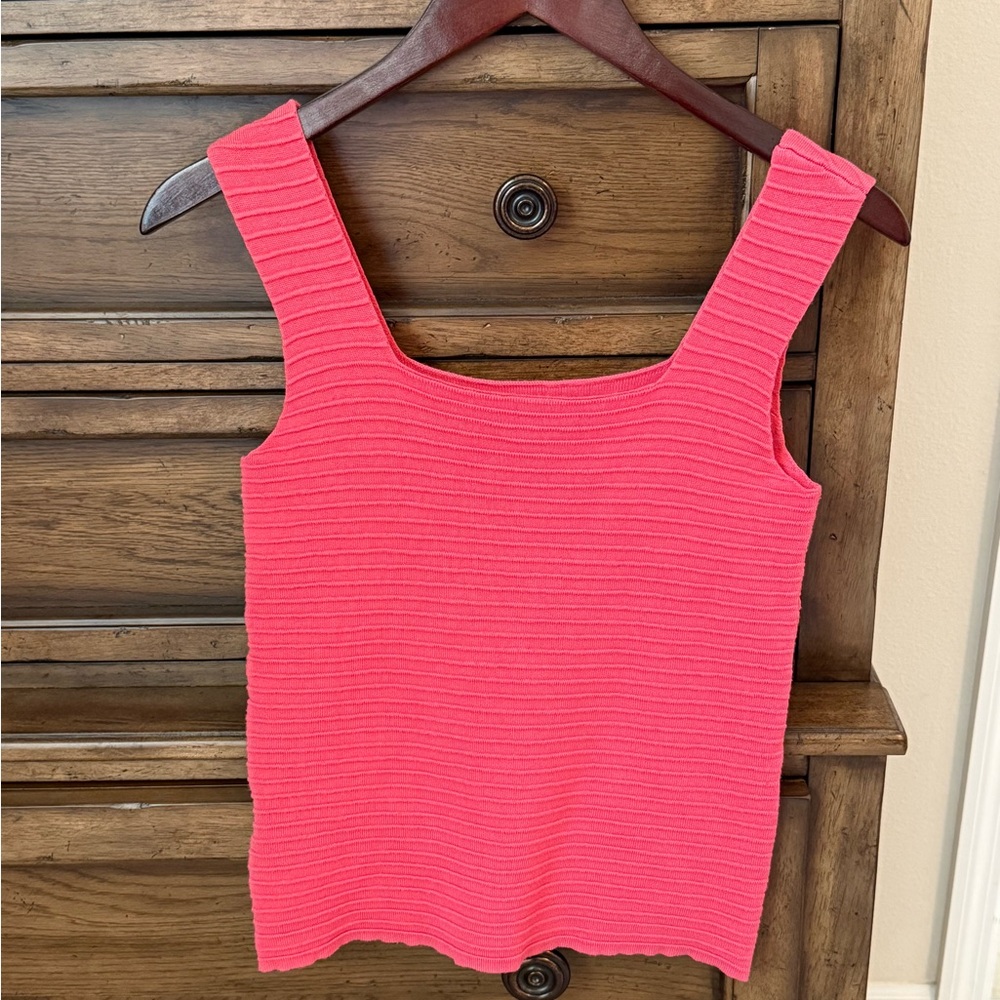 Pink Ribbed Women's Top